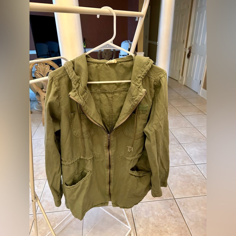 Green utility jacket